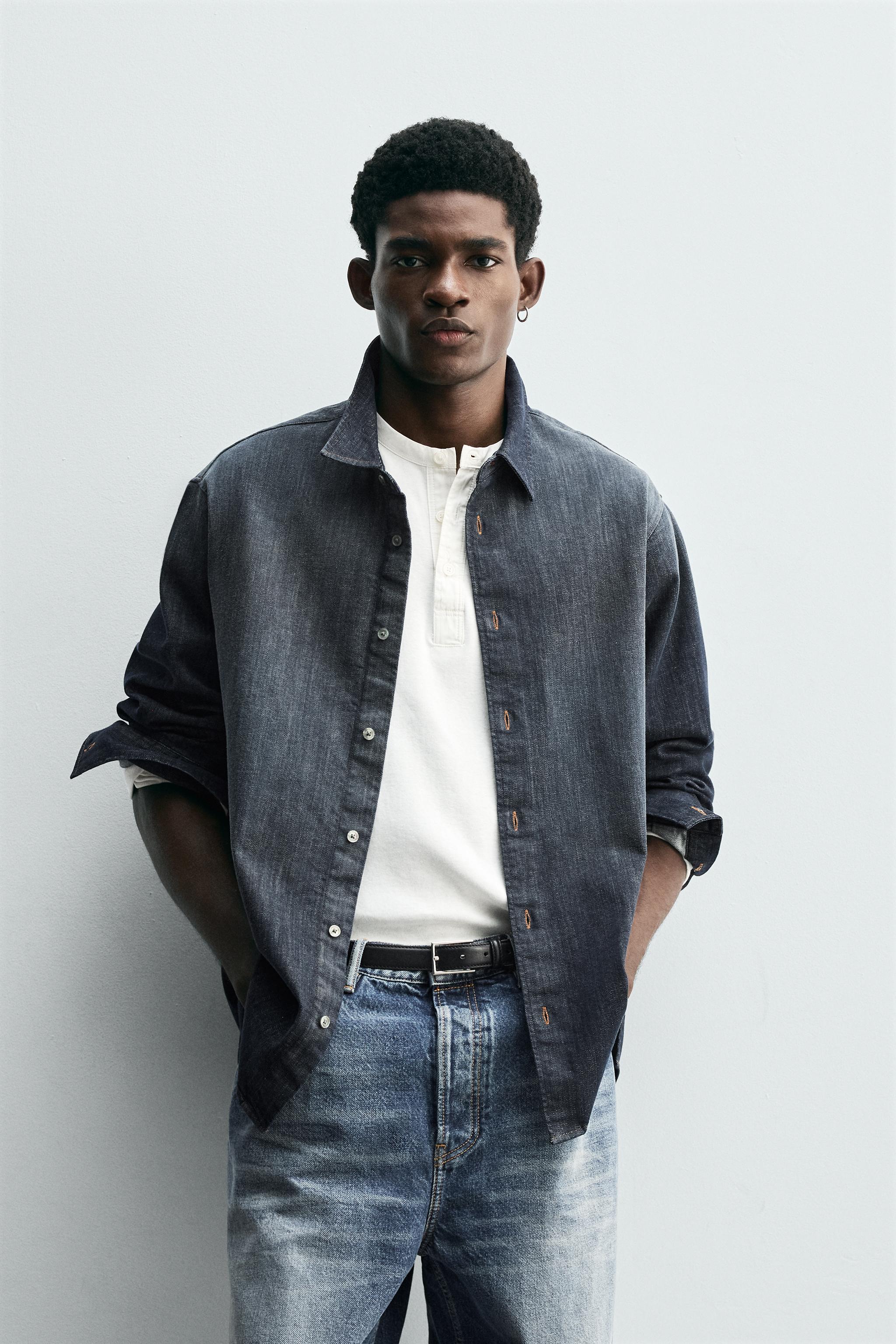 WASHED DENIM SHIRT